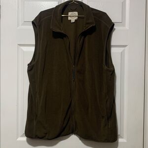 St. John’s Bay Dark Green Fleece Vest Size XXL